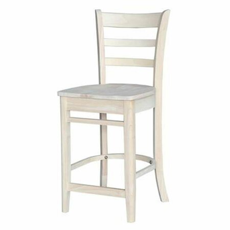 INTERNATIONAL CONCEPTS International Concepts 24 in. Emily Counter Height Stool S-6172